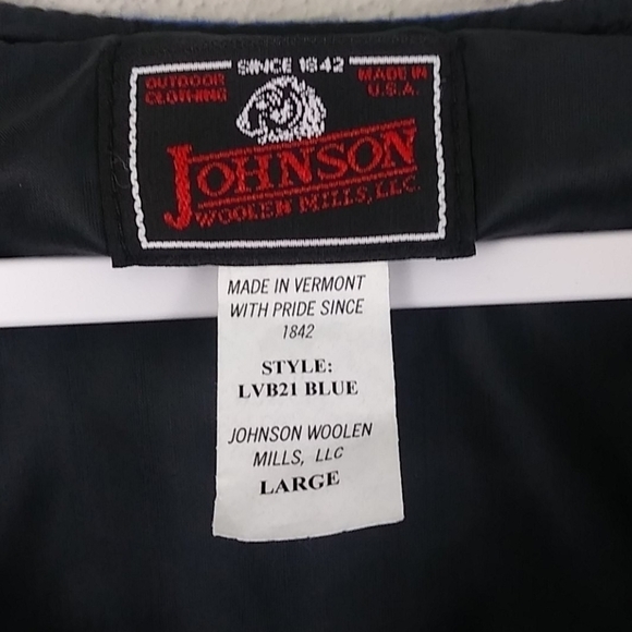 Johnson Woolen Mills LLC Vintage Wool Blend V-Neck Sleeveless Button Up Vest - Picture 7 of 8